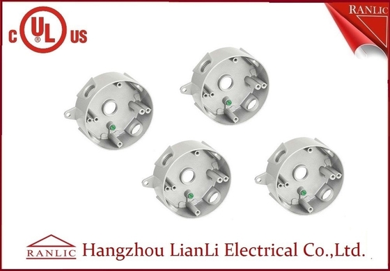 China Grey Aluminum Round Weatherproof Conduit-Doos 5 Gaten 1/2“ 3/4“ leverancier