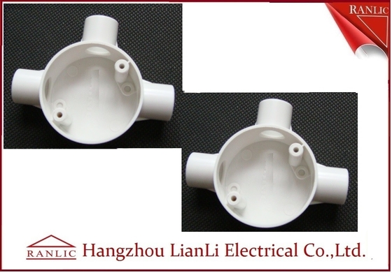 China Ronde Elektro Naar maat gemaakte de BuisKabeldoos met drie richtingen BS4568 van pvc leverancier