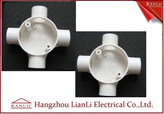 China Witte GI 4 Buis van pvc van de Manier de ElektroKabeldoos en Montagebs4662 Norm leverancier