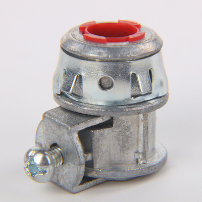 Flexible AC Cable Clamp IN 3/8 &quot;Snap-In Double Duplex Connector Zinc Die Casting 1/2&quot; keel voor Outlet Box leverancier