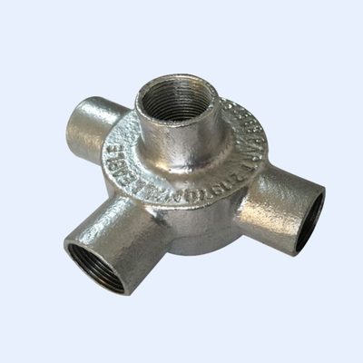 20mm Buigzame 25mm beëindigen pre Gegalvaniseerde Cirkeldoos 4 de Afzet van de Terugwegingang leverancier