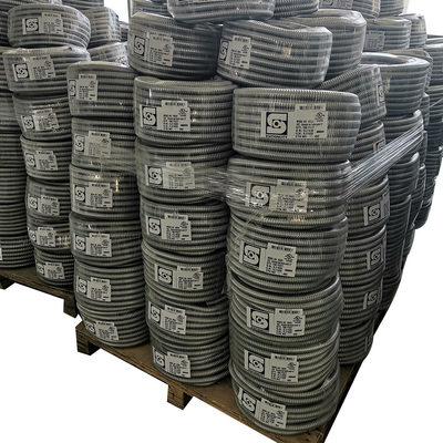 3/4“ Vloeibaar Strak van de de Hete Onderdompelingsrol van de Flexibel Metaalbuis Grijs Met een laag bedekt pvc leverancier